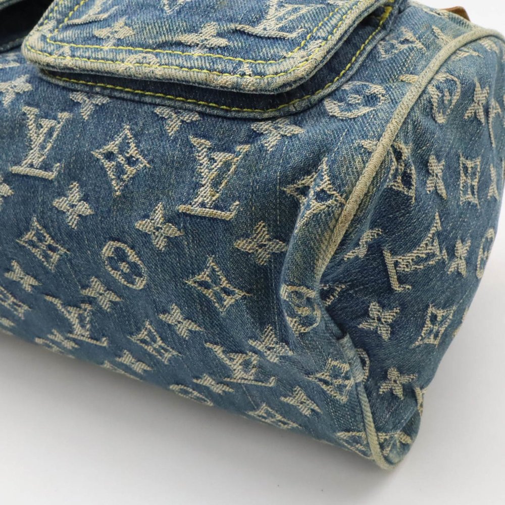 LOUIS VUITTON Monogram Denim Neo Speedy Boston Bag Blue M95019 - Picture 4 of 10